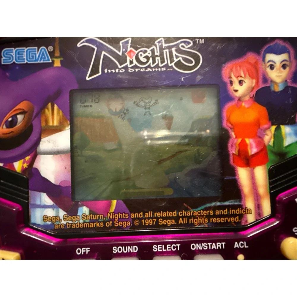 Nights Into Dreams Sega Pocket Arcade Tiger Electronic 1997 Handheld Vintage NEW